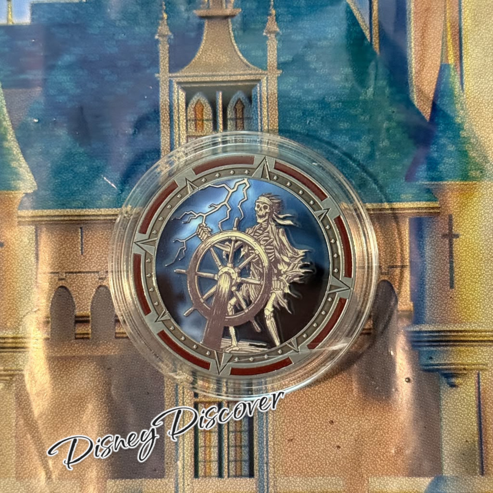Disney Pirates of the Caribbean Colorized Coin Medallion New