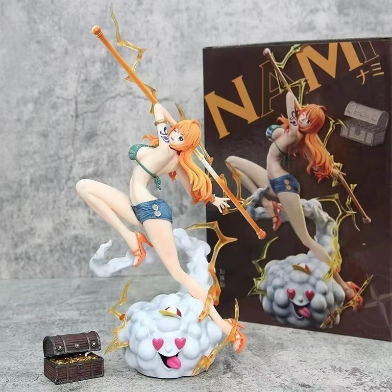 New Box  Nami Figure One Piece 30cm PVC Anime Collectible Statue Model Display