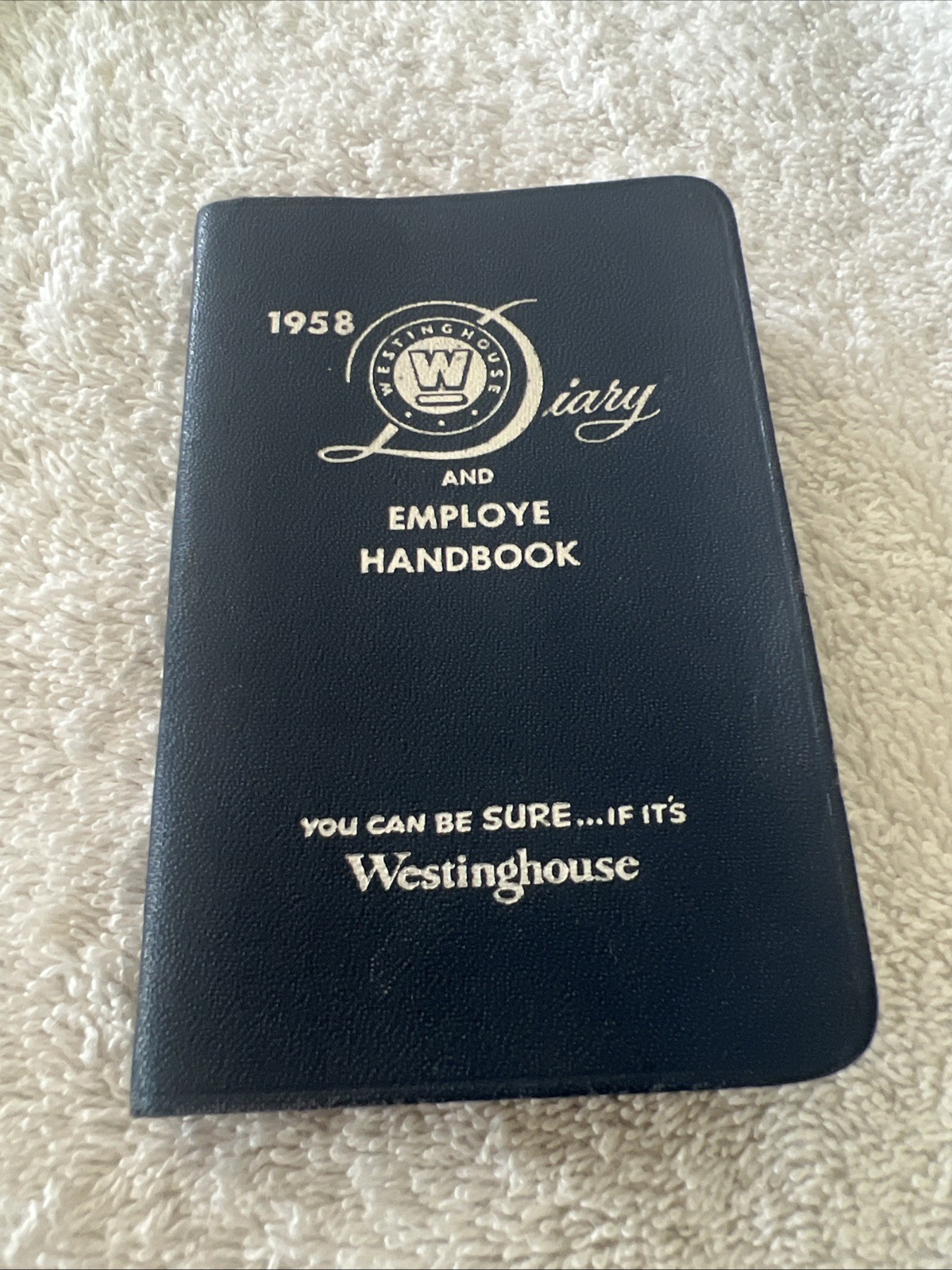 Vintage 1958 Westinghouse Diary and Employee Handbook Pocket Booklet USA