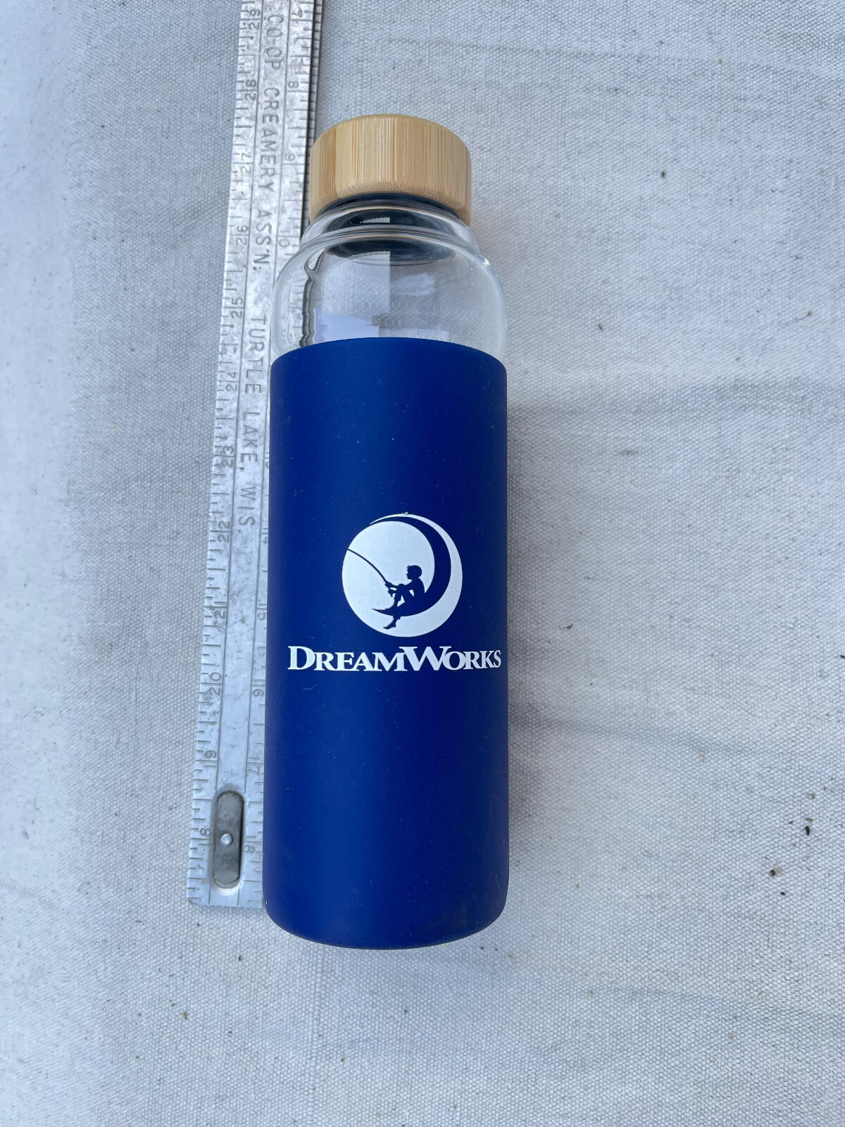Rare Dreamworks Company Logo Glass  Insulated Travel Tumbler Brand New