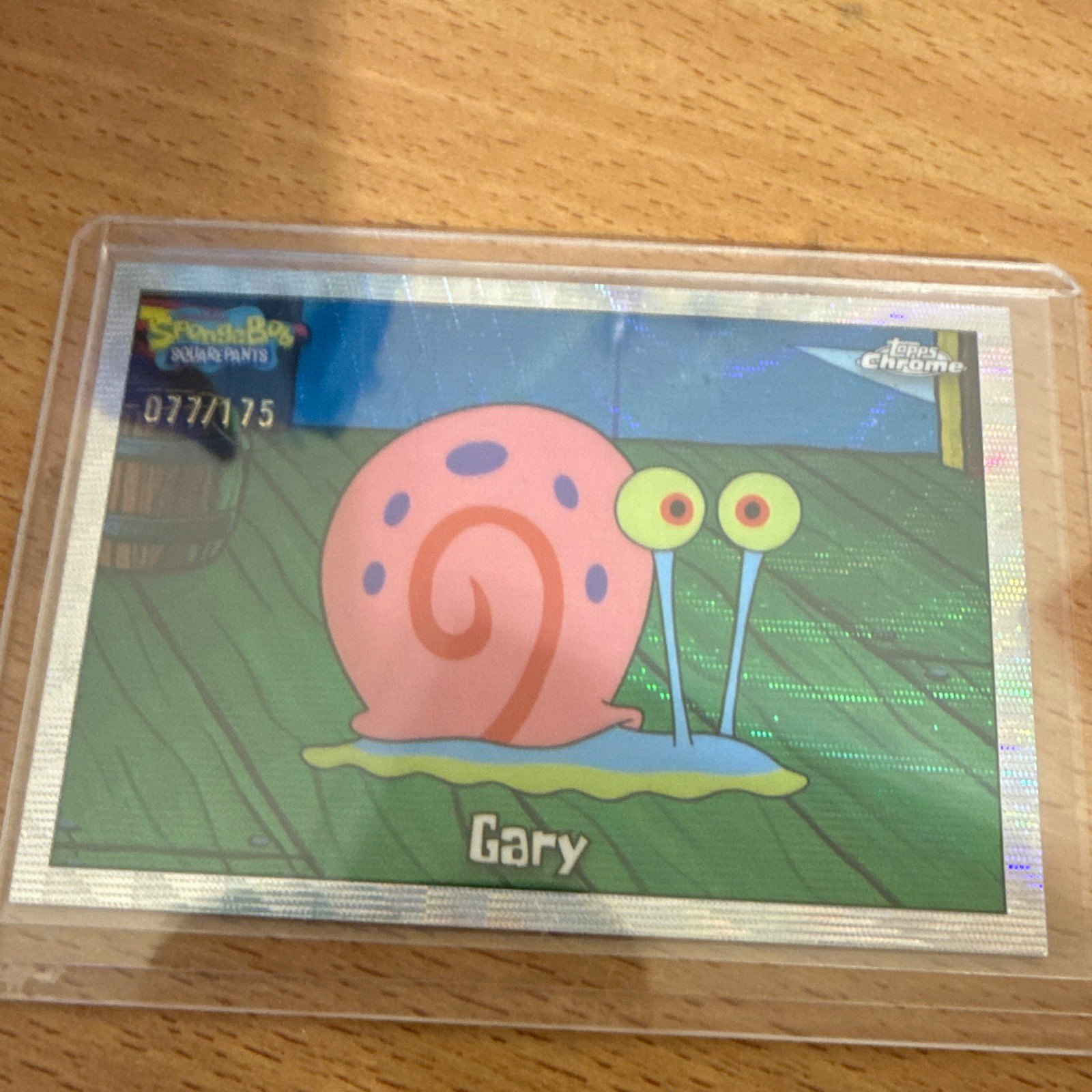 Topps Chrome 2025 SpongeBob SquarePants #26 Gary Serial Numbered 77/175
