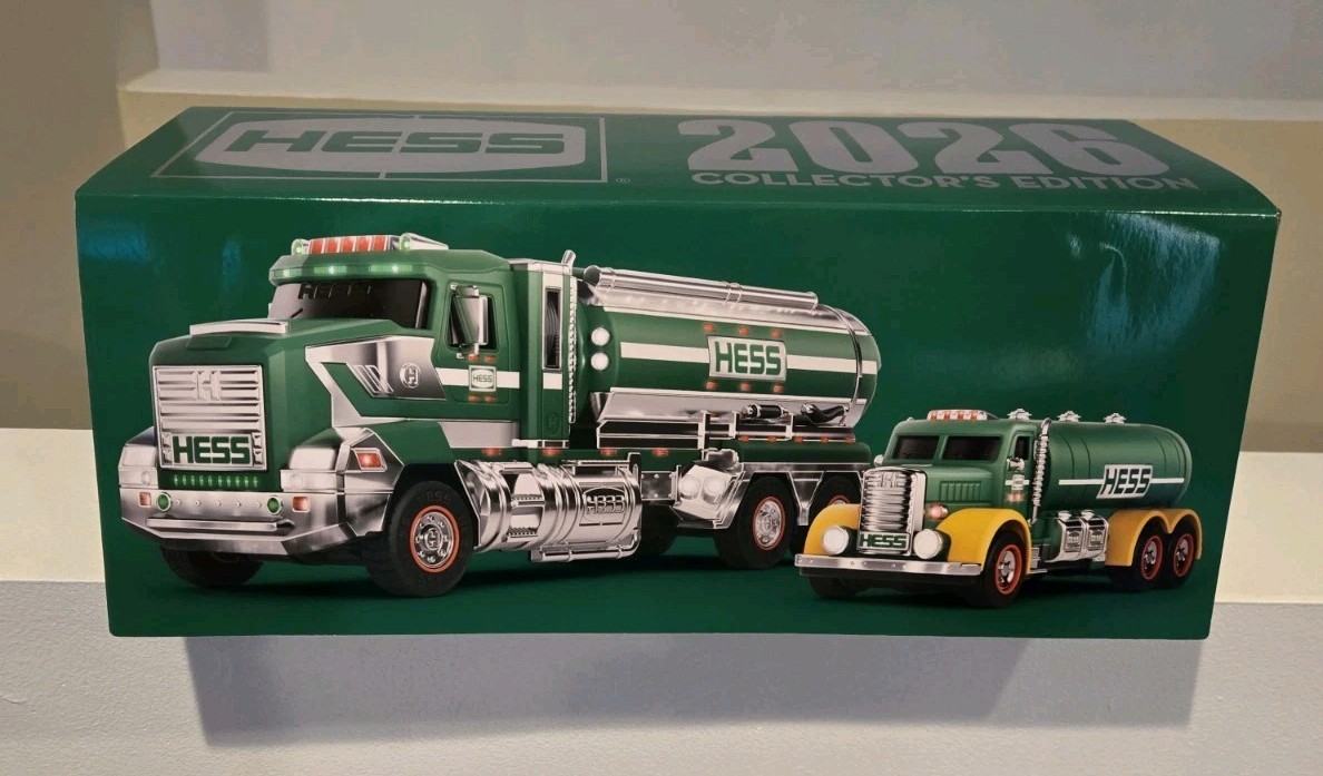 2026 Hess Collector's Edition 2 In 1 Toy Truck W/ Vintage Tanker NIB Sold Out