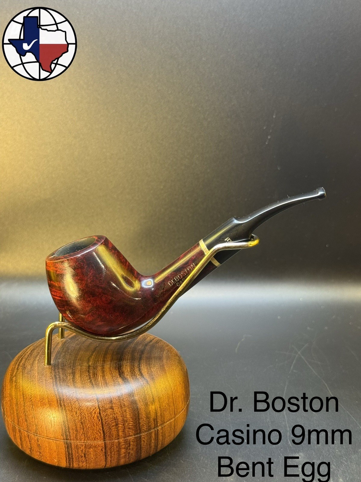 Vintage Dr. Boston (Butz Choquin Sub) Casino 9mm Bent Egg Tobacco Pipe