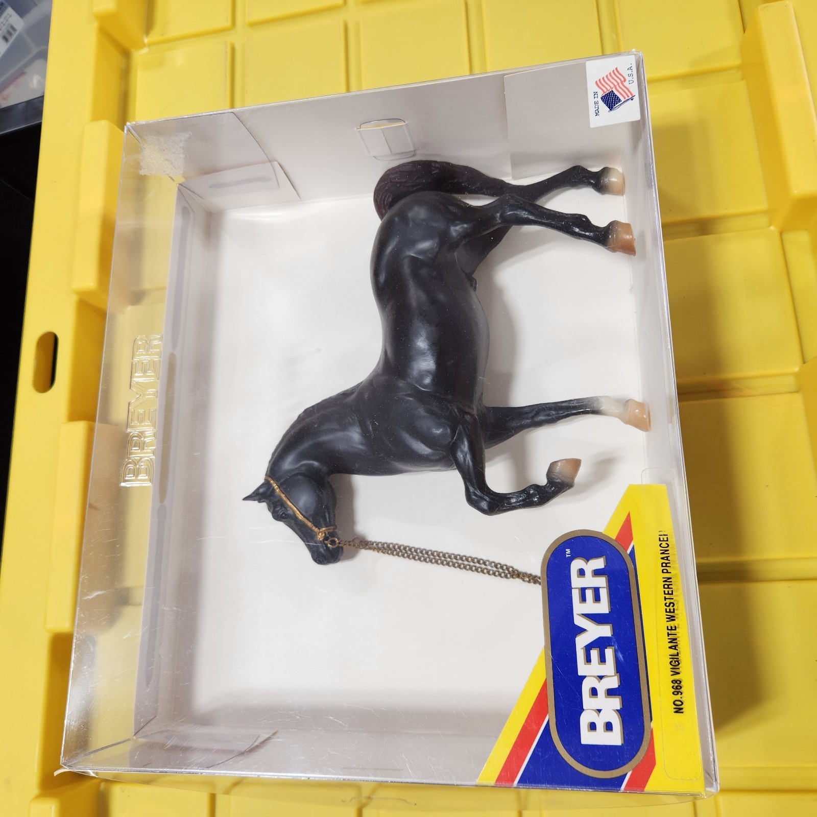 Vintage 1996-97 Breyer No 968 Vigilante Western Prancer w/ Saddle SH