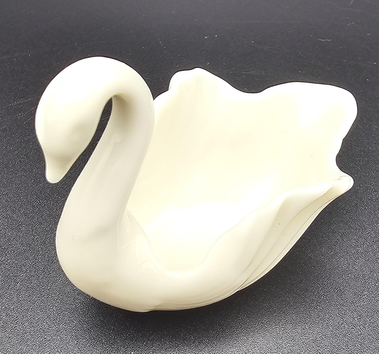 Lenox Ivory Swan Ring Holder Trinket Dish – “To the Bride” – VG – Vintage