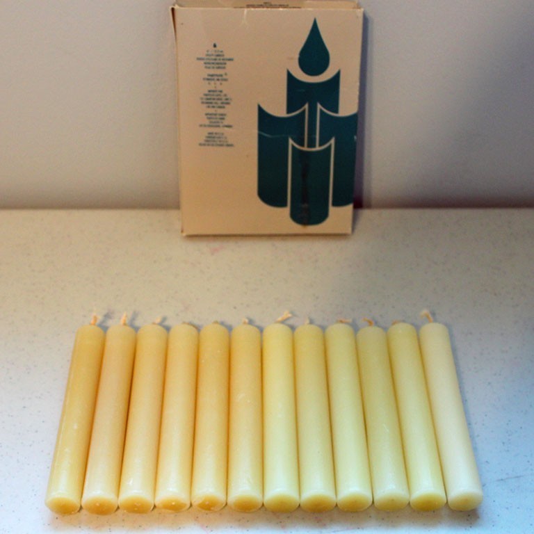 NOS Retired PartyLite Utility Candles Tapers Spiced Vanilla A0211 *Lot of 12*