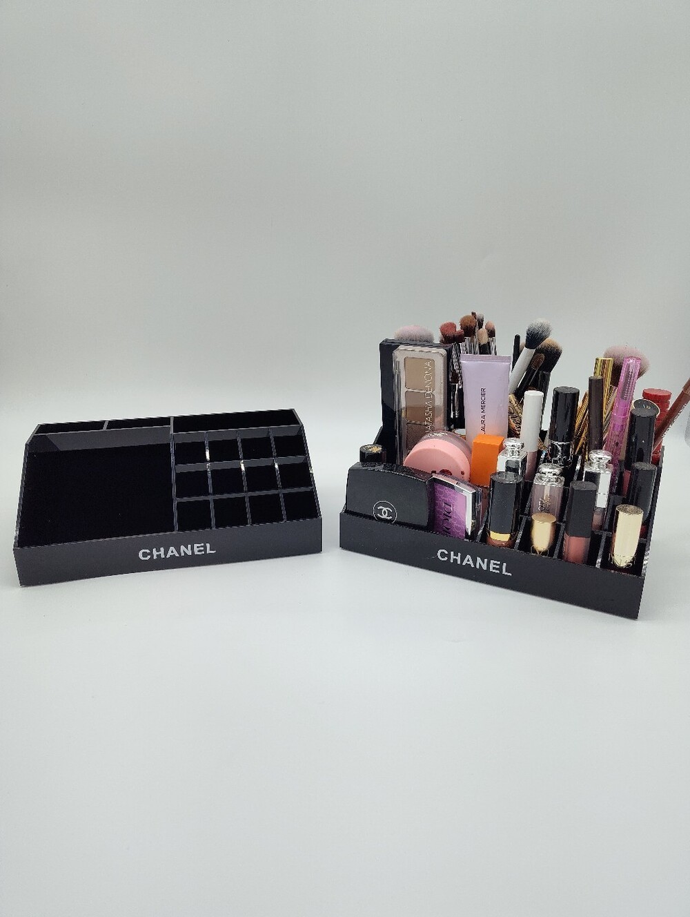 CHANEL Beauté Black Countertop Makeup Cosmetic Organizer Display NWOB