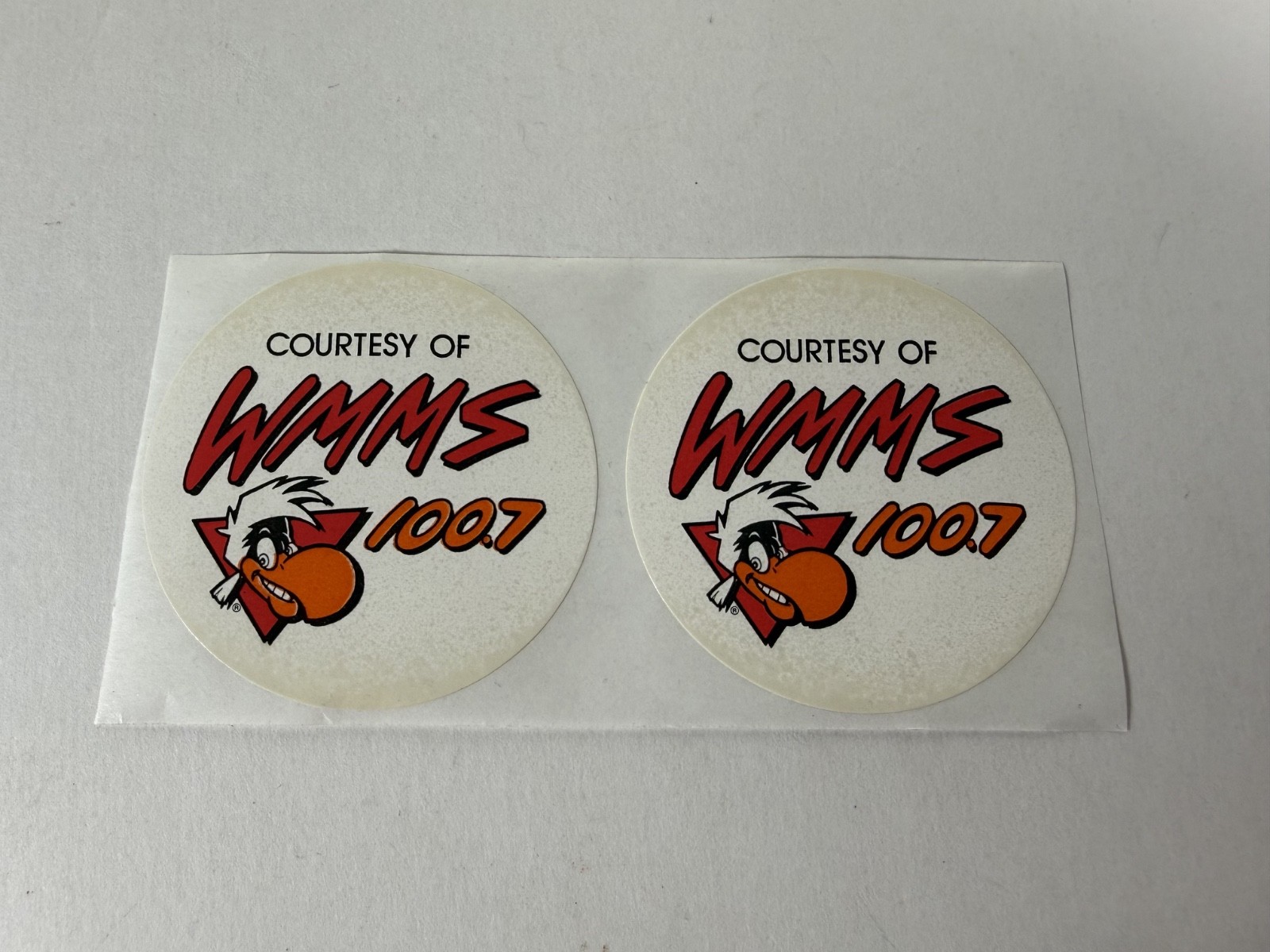 Vintage WMMS 100.7 FM Cleveland Courtesy Of Promo Album Stickers Unused 90's B