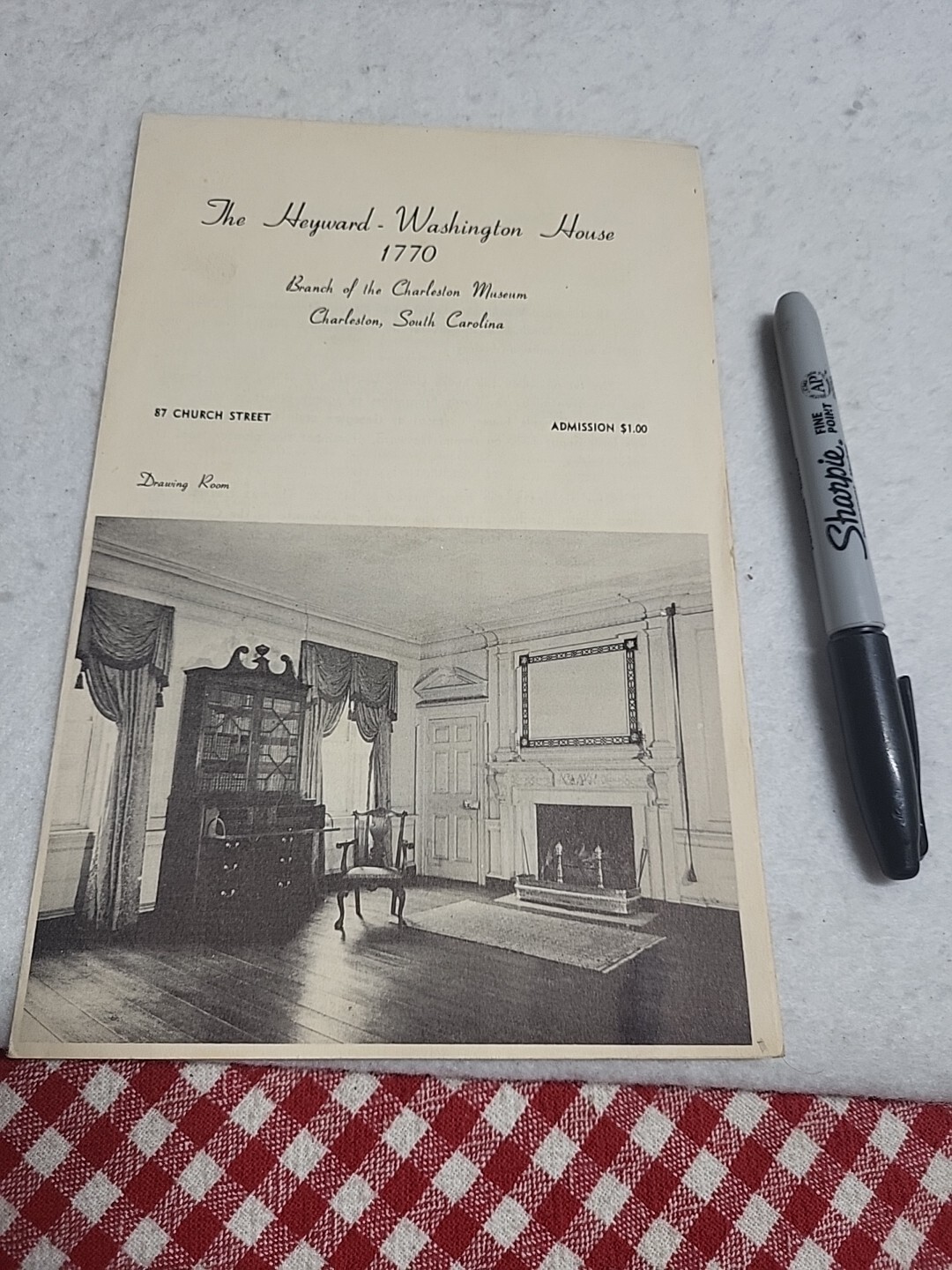 Heyward Washington House Charleston Museum S C Vtg Mcm 1960s