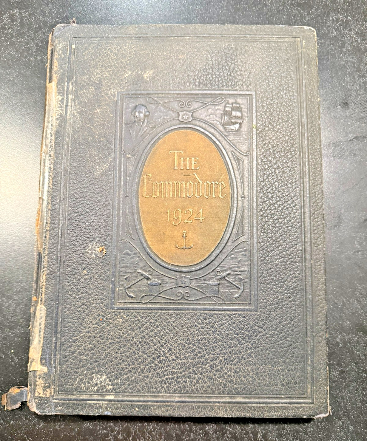 1924 The Commodore Maury High School Norfolk VA Yearbook Annual AS IS HC