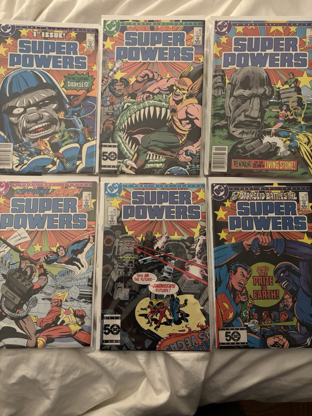 Super Powers #1-6 Complete Set (1985-1986) DC Comics 