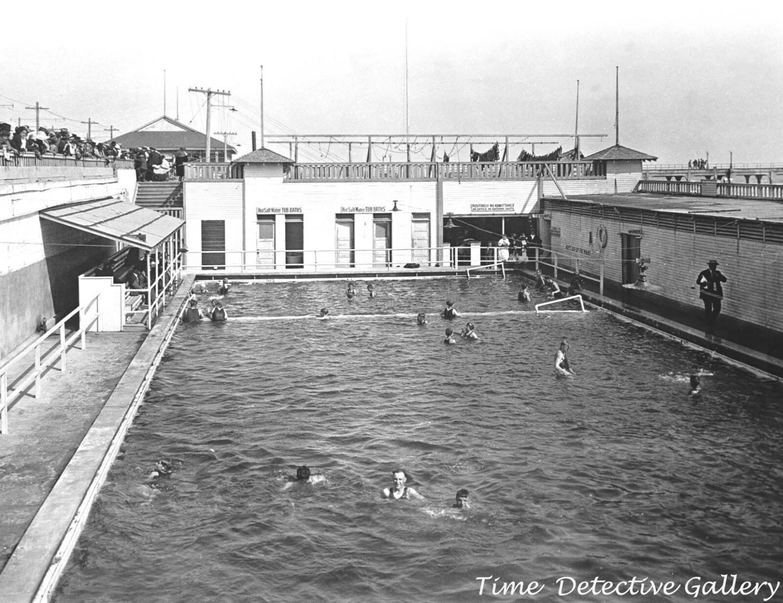 Huntington Beach Plunge, Orange County, Califonria - 1922 - Vintage Photo Print
