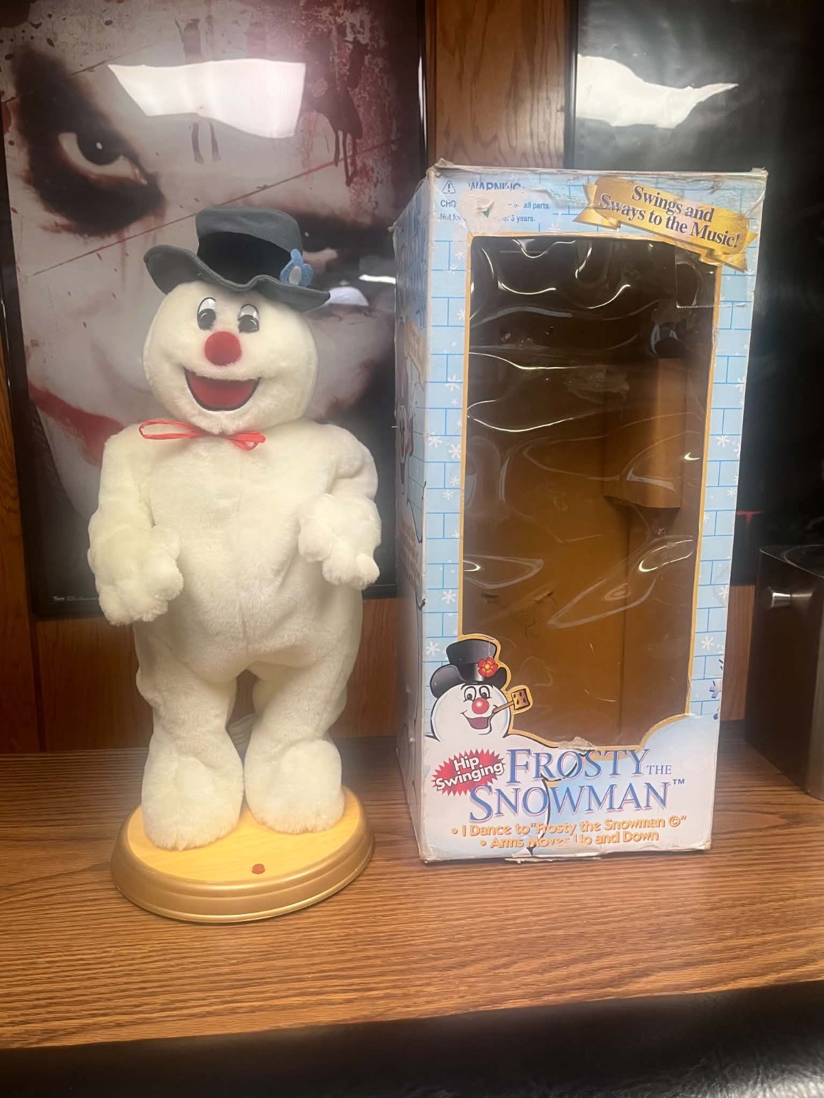 1998 Gemmy Hip Swinging Frosty The Snowman Animated Singing Dancing W Box -WORKS