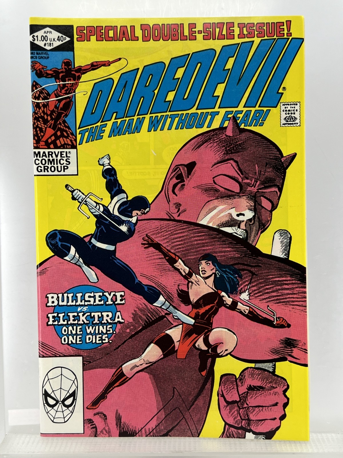 Daredevil 181 ~Est. High 9s ~Winters Collection-COA ~Key; Death of Elektra