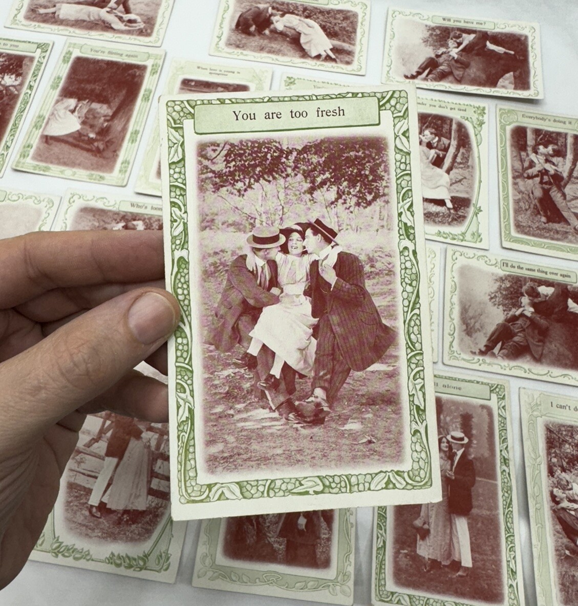 RPPC 26 Bamforth 1910 Sentimental Lovers Valentine Romantic POSTCARDS Victorian