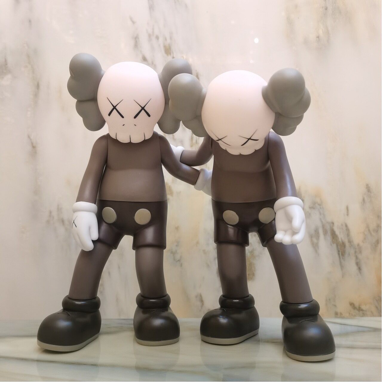 KAWS Along The Way Figure Brown Companion Vinyl Figure 🔥 Brand New