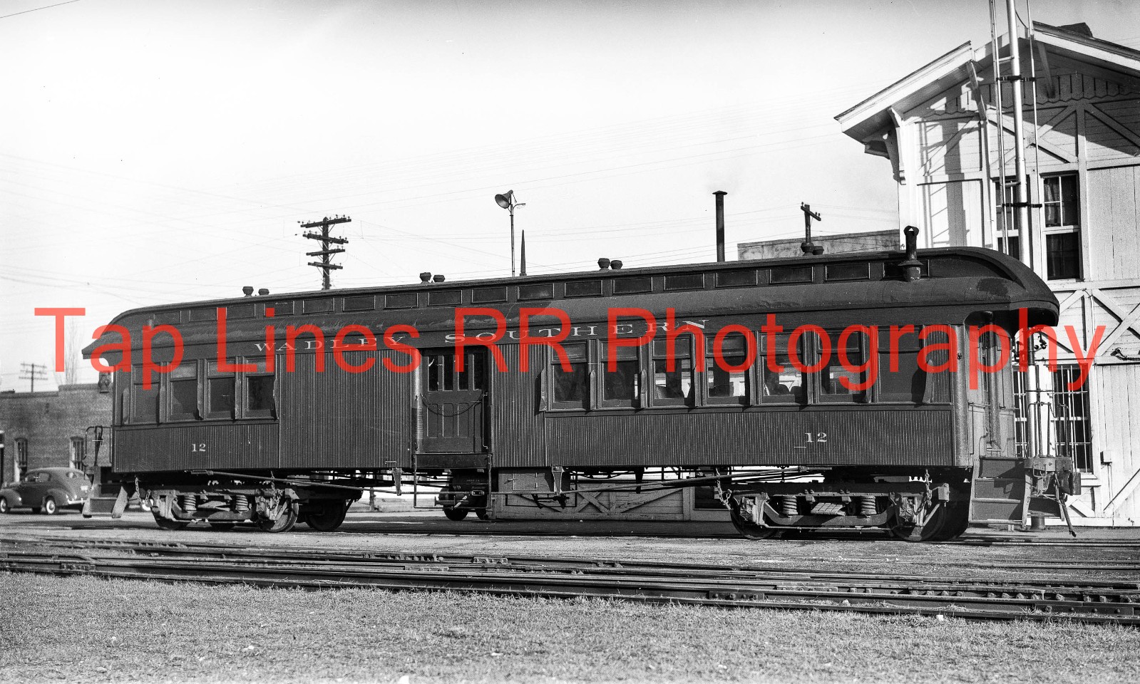 Wadley Southern Ry #12 Jim Crow Wood Combine Wadley GA 2-1945 New 5x8 Photo