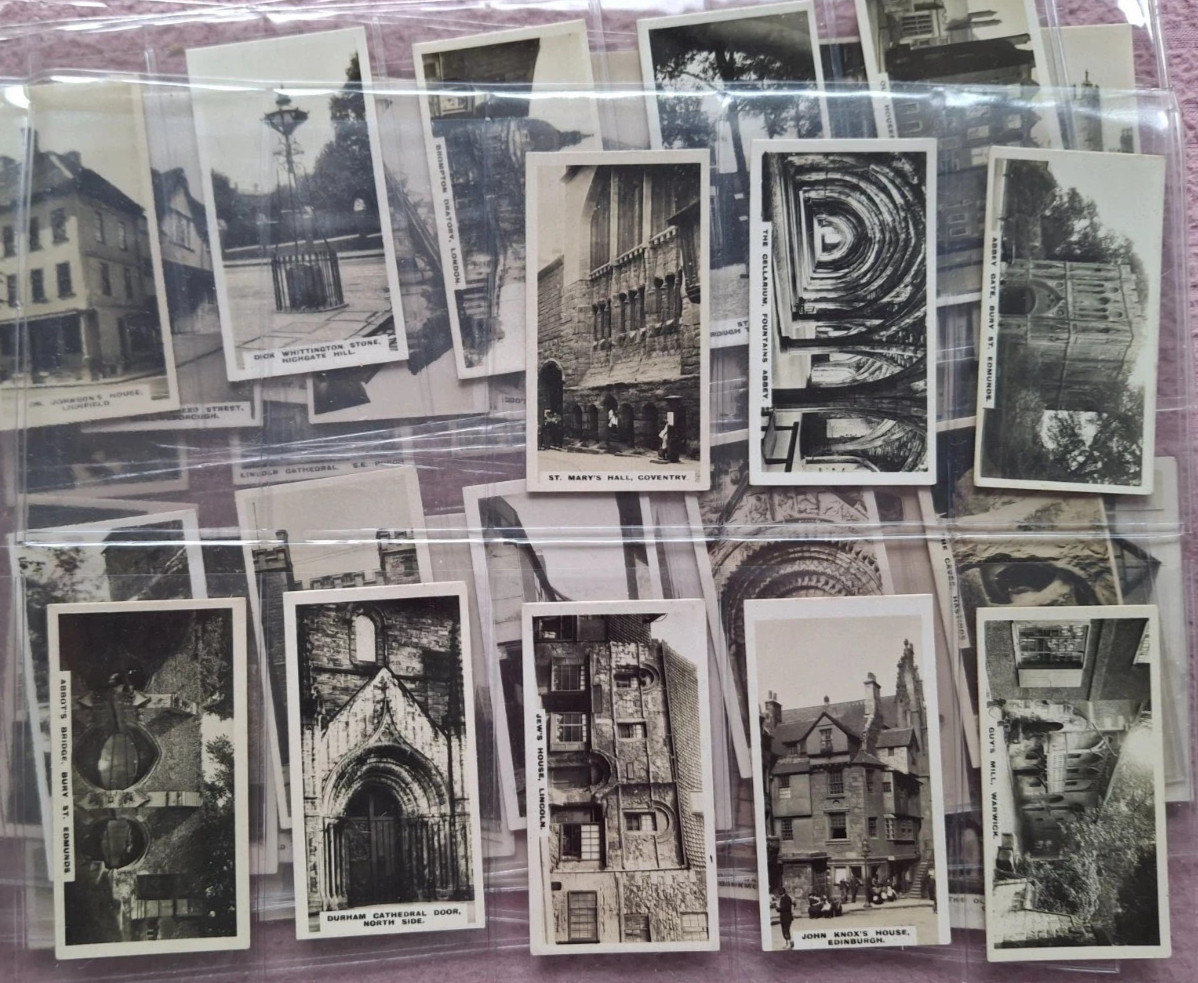 1926 WESTMINSTER BRITISH ROYAL AND ANCIENT BUILDINGS SERIE 2 48 TOBACCO CARD SET
