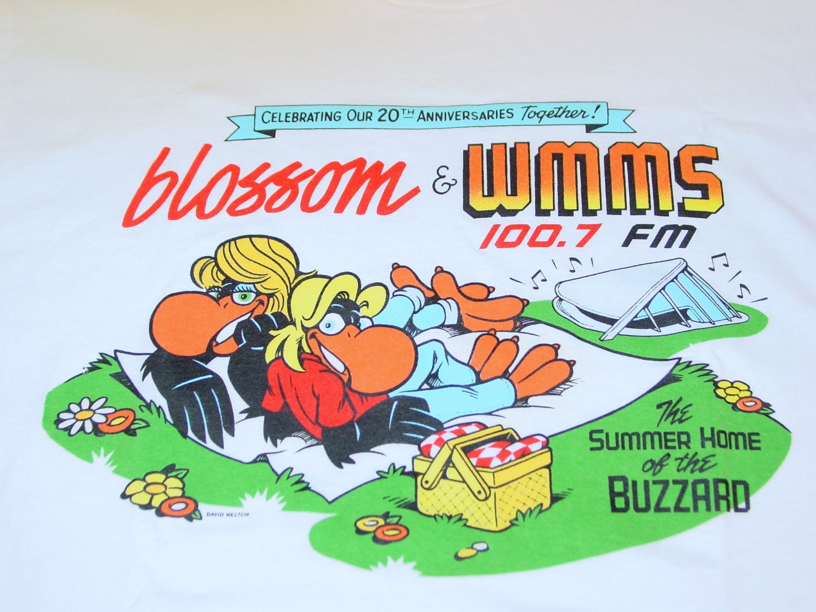 1988 WMMS Radio Cleveland & Blossom Music Center 20th Anniv. Buzzard T-Shirt