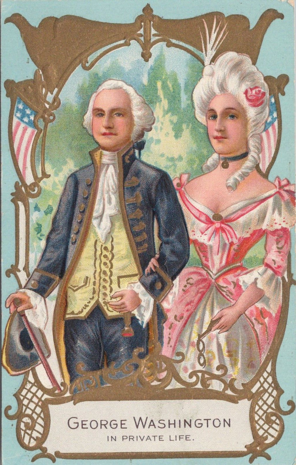 LITHO George Washington In Private Life Birthday Series No. 1 early 1900s