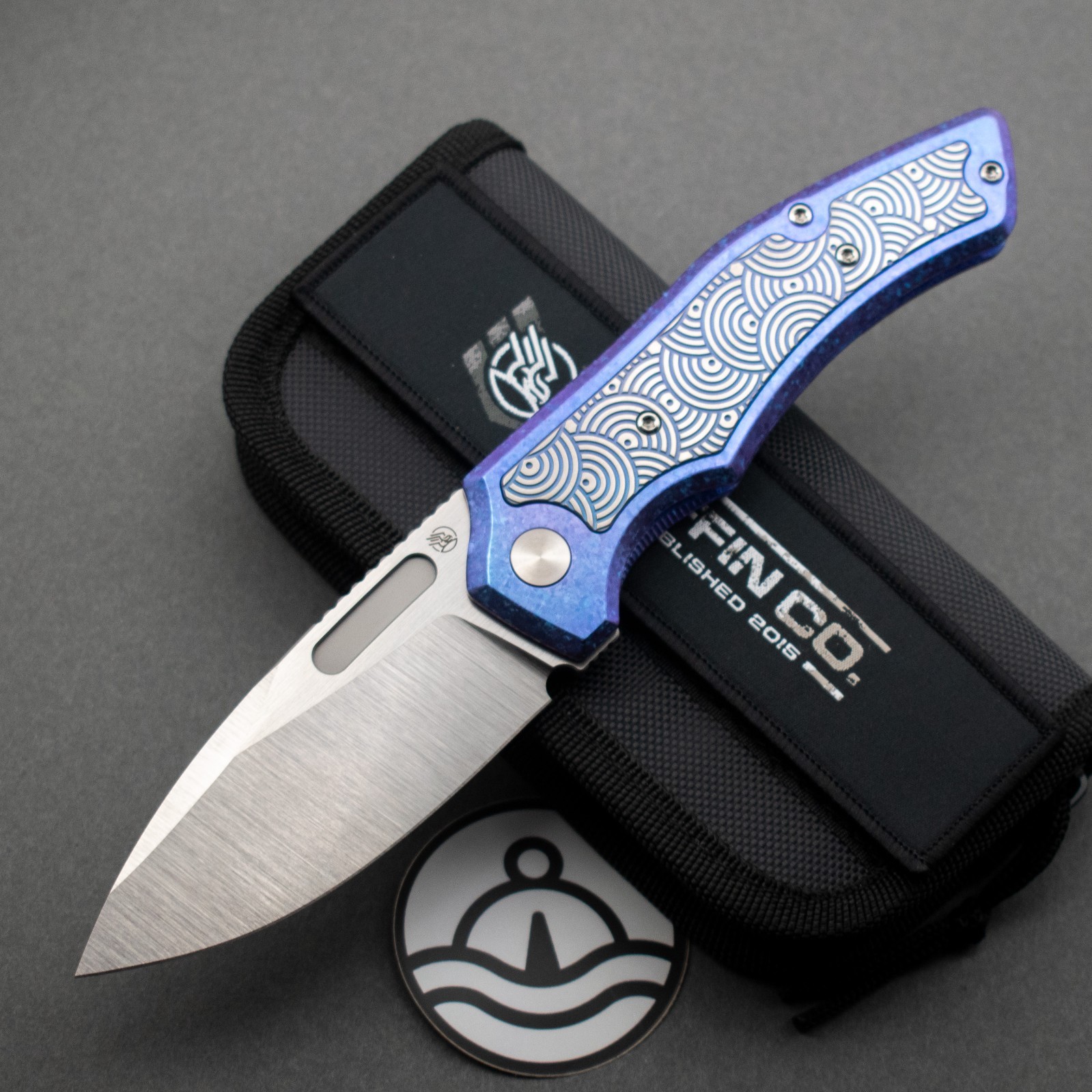 NEW Griffin Co. x Urban EDC Scout F3.5 MagnaCut, Crystal Ti, Ti Seigaiha Inlay
