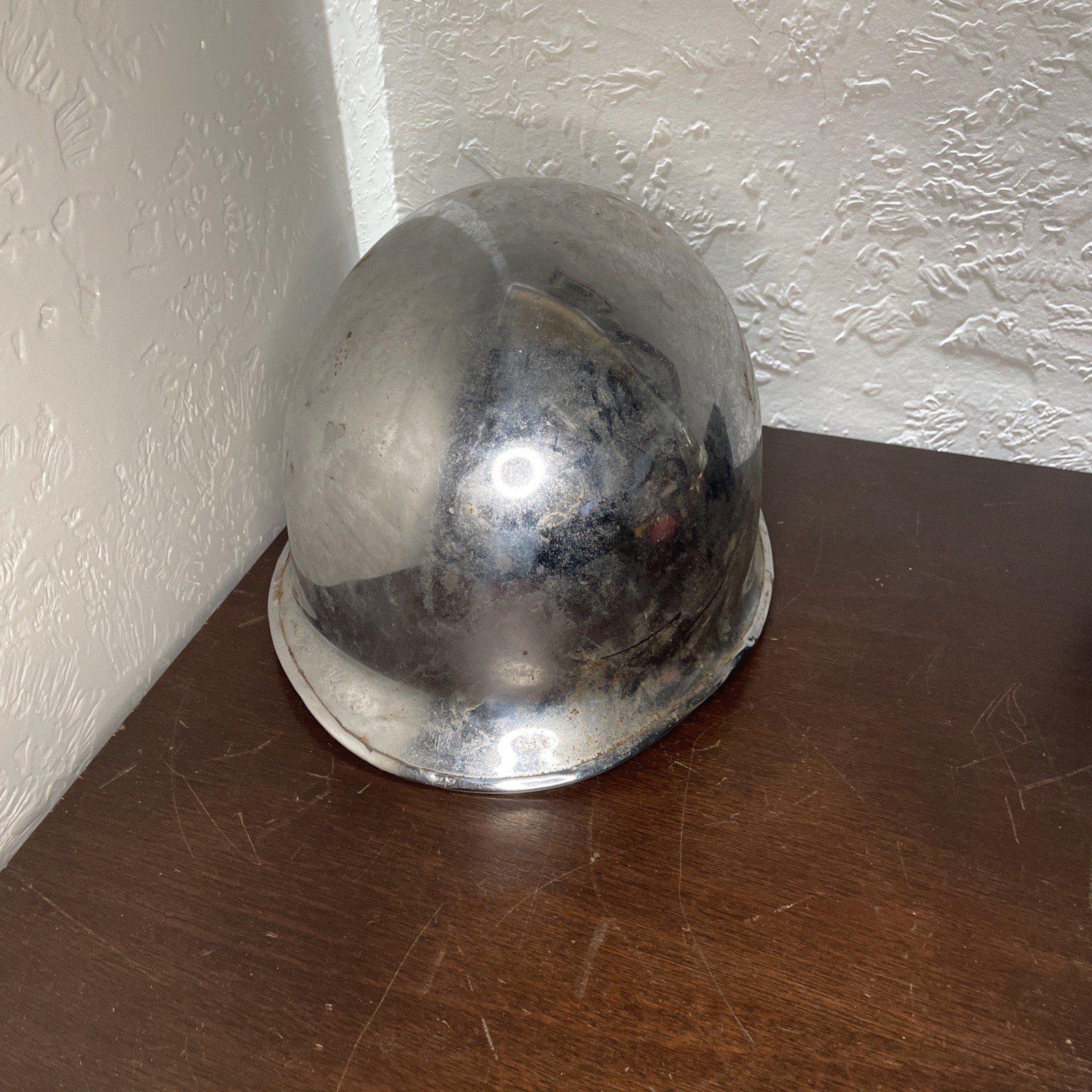WW2 US Army Military Chrome Parade M1 Helmet Shell  W No liner
