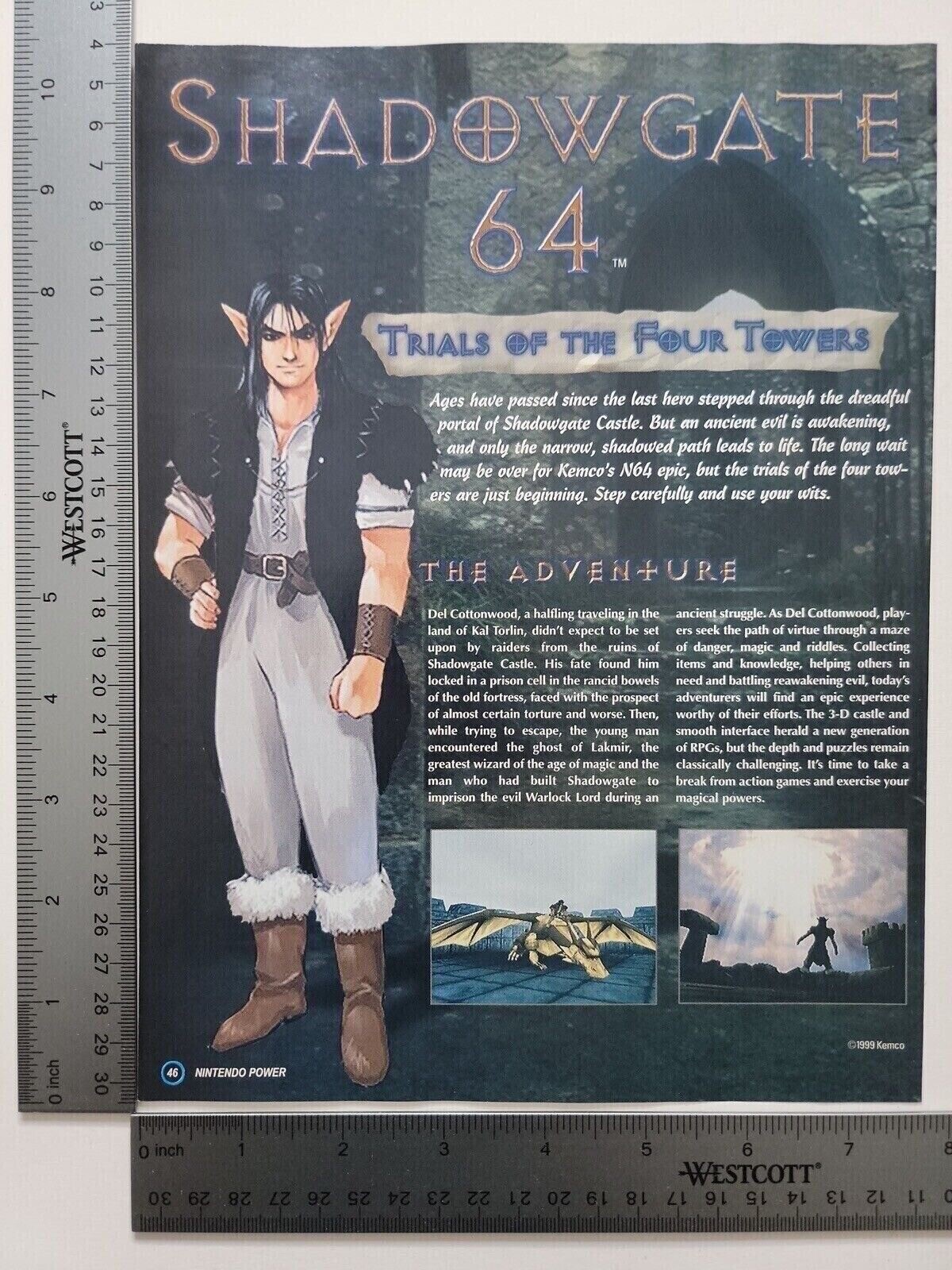 Shadowgate 64 Original Print Ad / Poster Game Gift Art