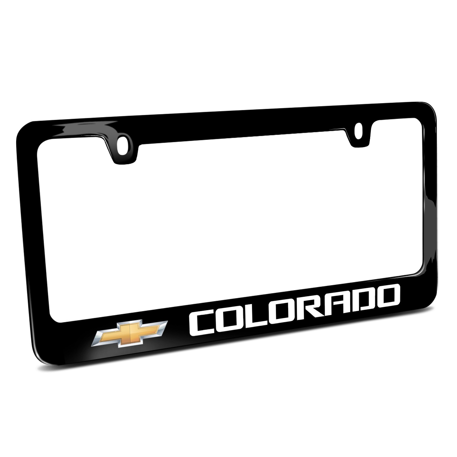 Chevrolet Colorado Black Metal License Plate Frame