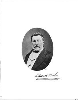 Portrait of Edward Vischer the artist 1842-1876 California Old Photo