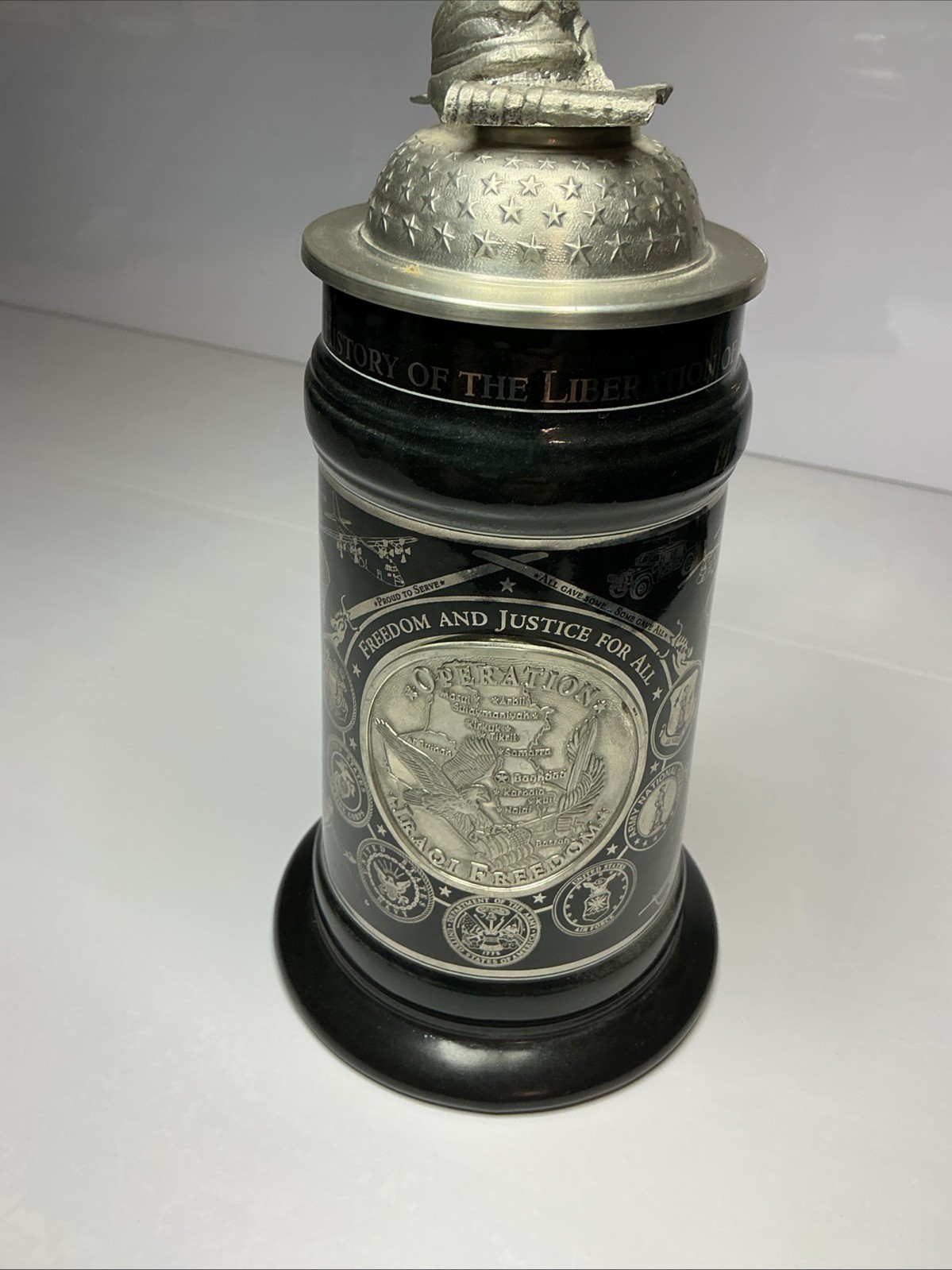 Operation Iraqi Freedom # 2279 /5000 Rare German Beer Stein WW Germany Made Htf
