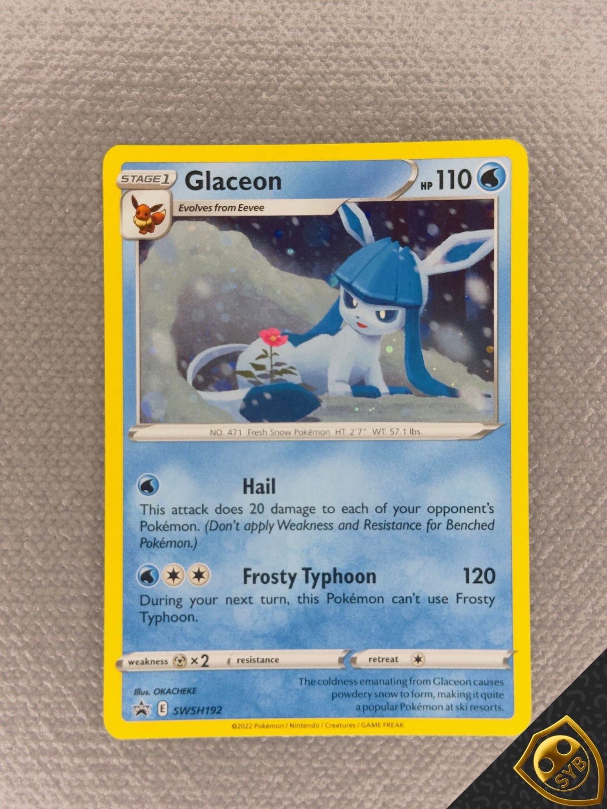 Glaceon SWSH 192 Cosmos Holo English Black Star Promo Pokemon