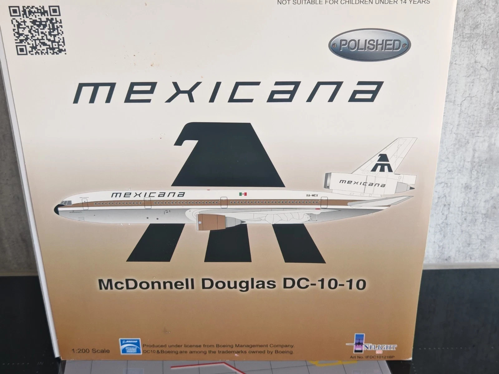 COLLECTORS' FIND, inflight200 /1:200 model airliners MEXICANA Dc10-10 Orig Vers