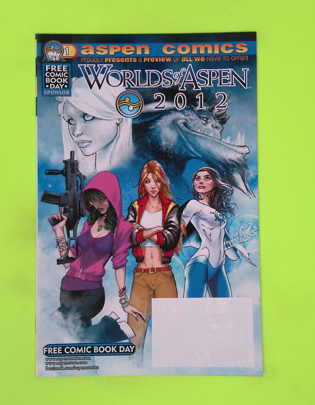 Worlds of Aspen #2012 2012 Aspen MLT Inc. 1st App High Grade Comic Book J67-127