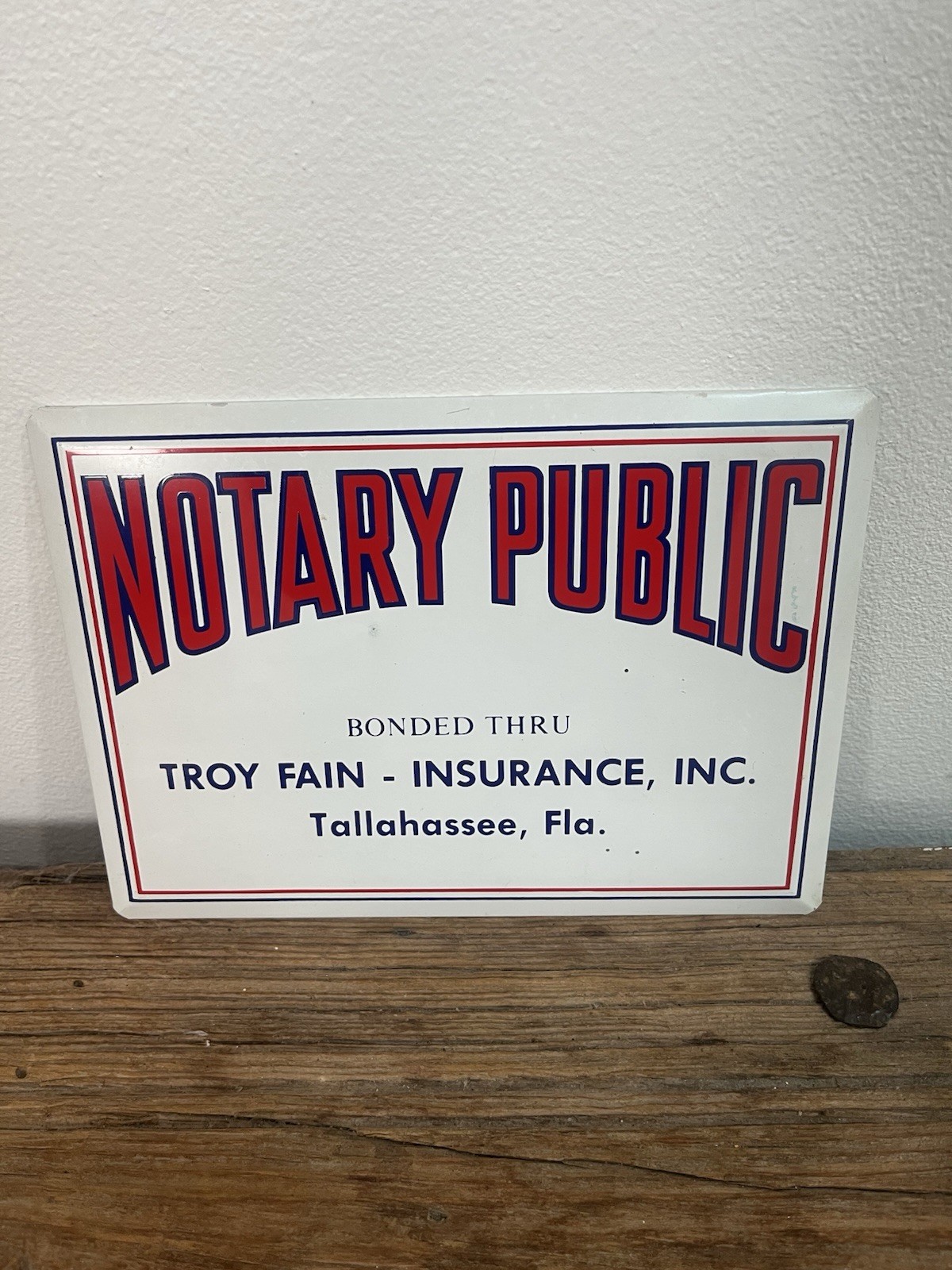 Vintage Notary Public Sign