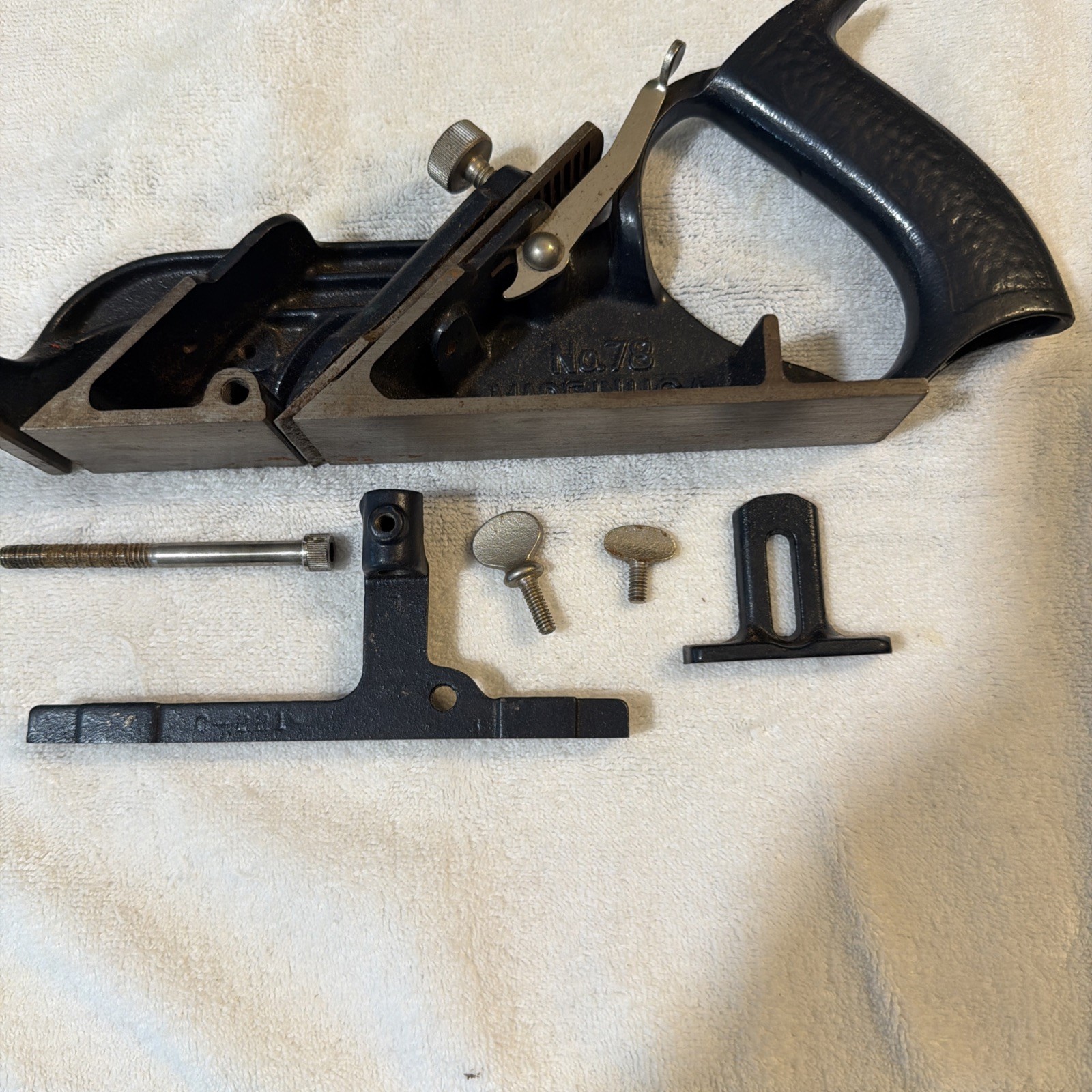 Vintage Stanley No. 78 Rebate / Rabbet Plane Woodworking Tool SH Cutter