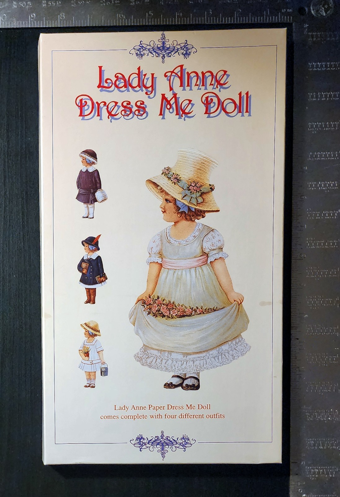 1989 Lady Anne Paper Dress Me Doll by Mamelok Press + original catalog
