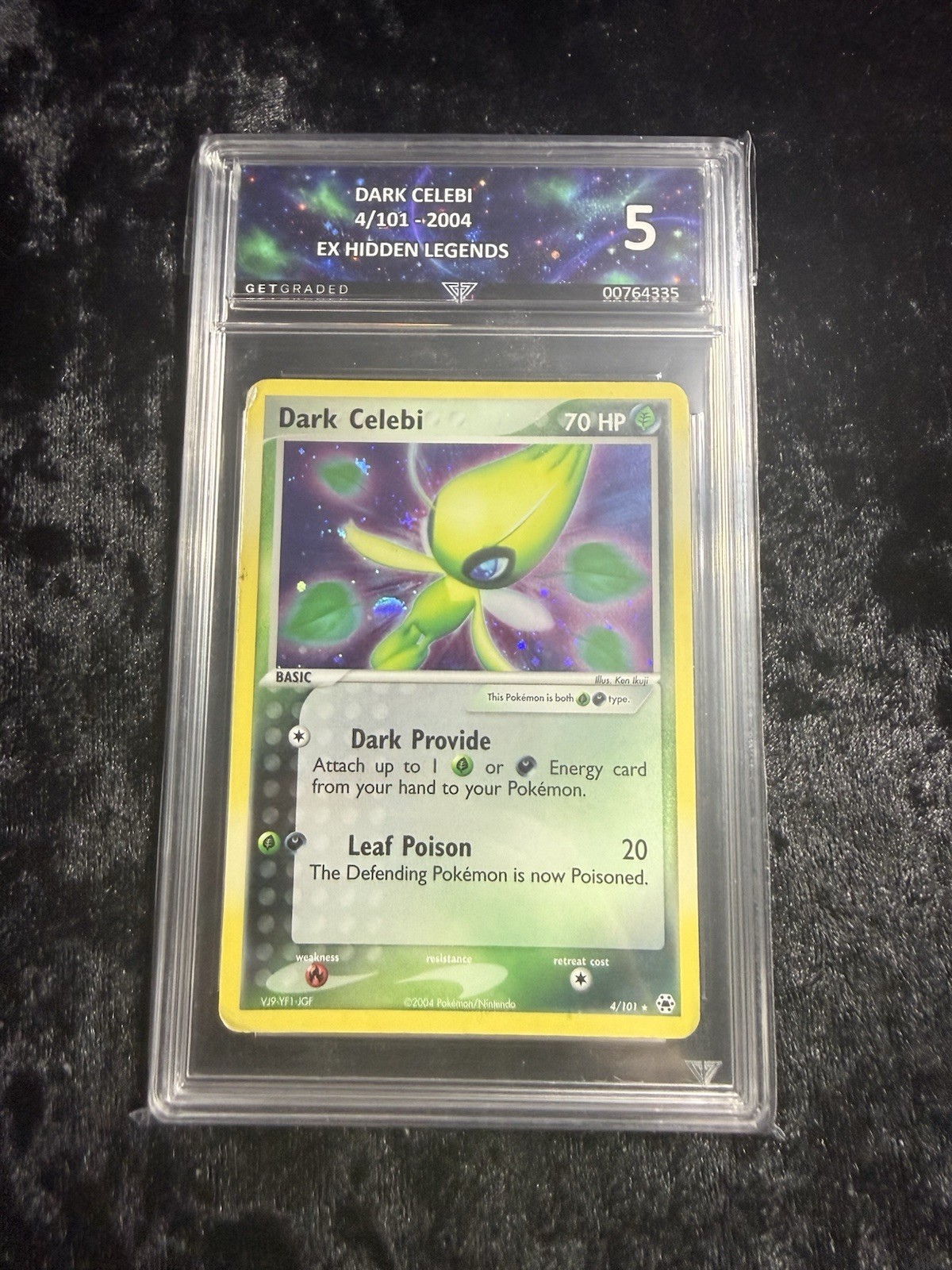 Dark Celebi Holo 4/101 - GetGraded GG 6 - Pokemon: Hidden Legends