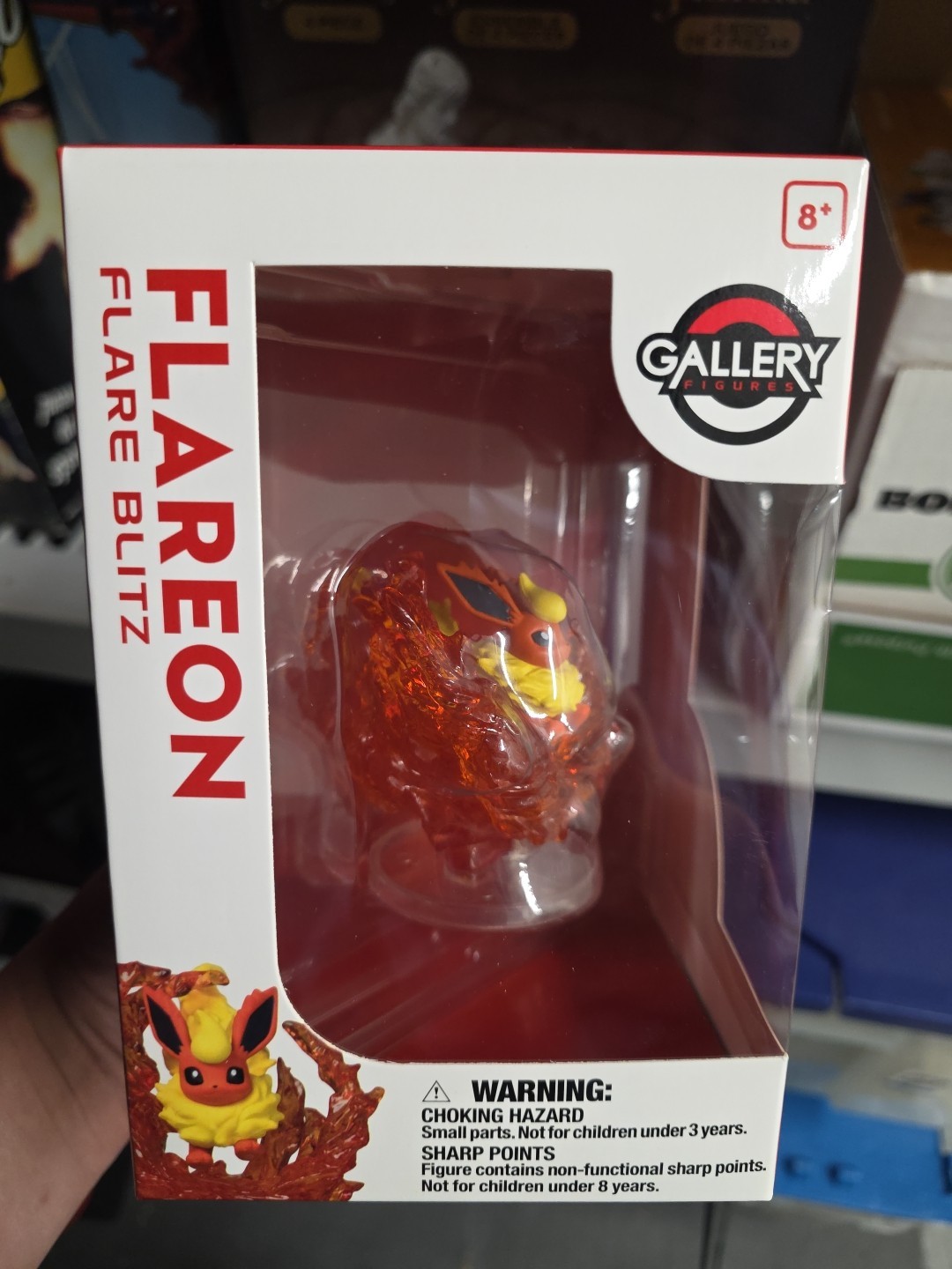 Pokémon Center Gallery Action Figures Flareon Flare Blitz Eeveelution NEW In Box