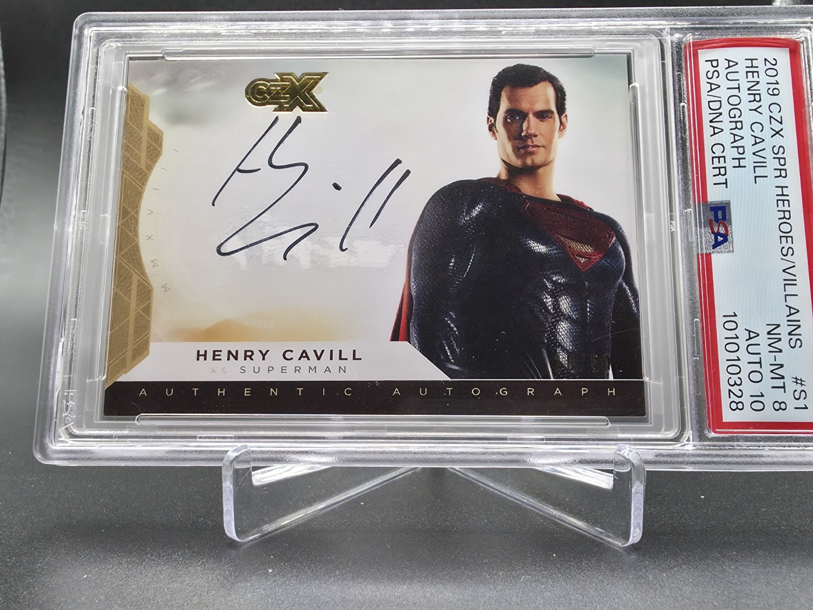 2019 CZX DC Superman HC-S1 Henry Cavill Auto PSA 8 /50
