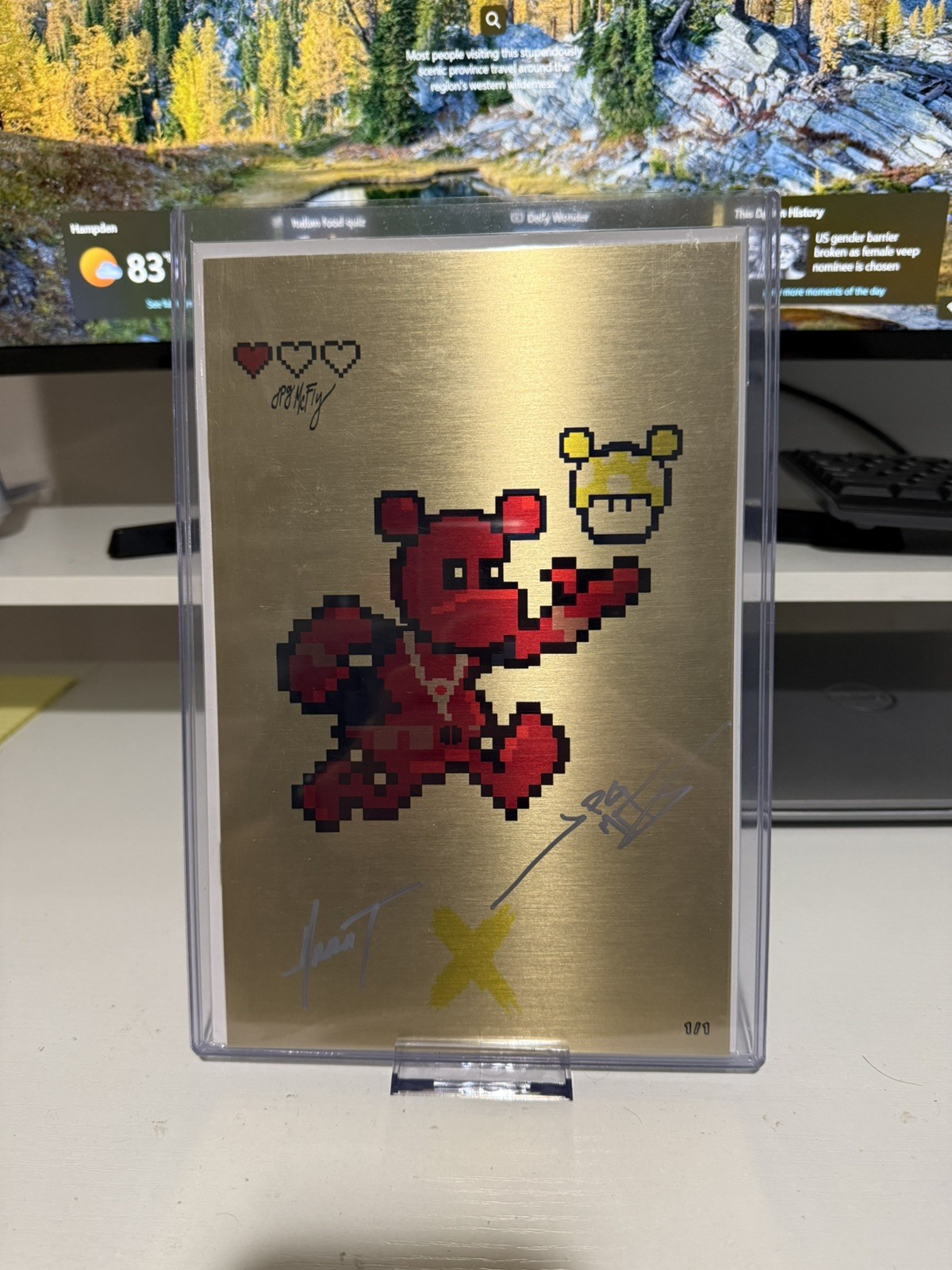 Do You Pooh Mario Bros 10 Year Anniversary Edition GOLD METAL 1/1