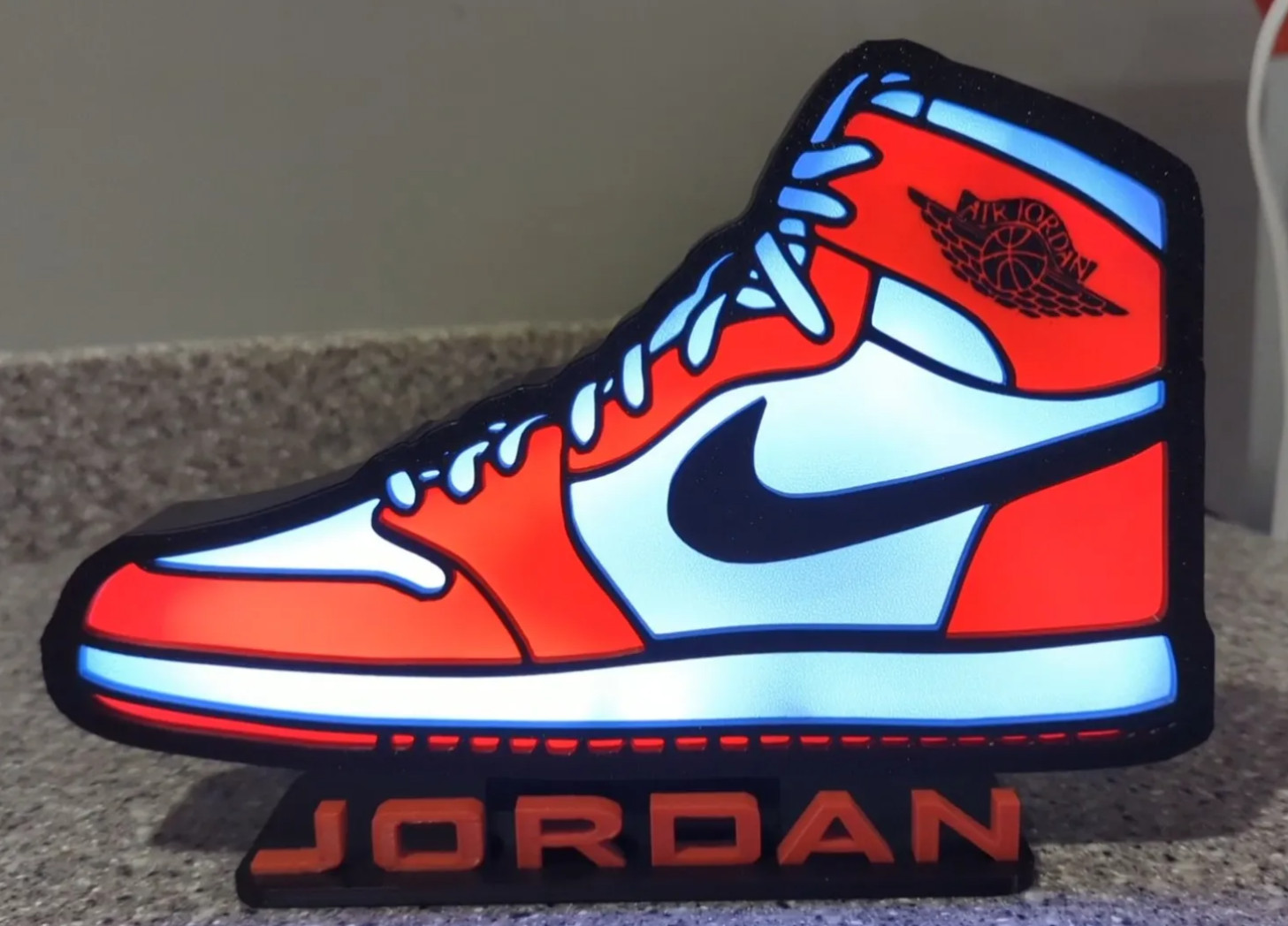 Michael Air  Jordan LED Sign MJ Nike USB Powered Light Box Shoes