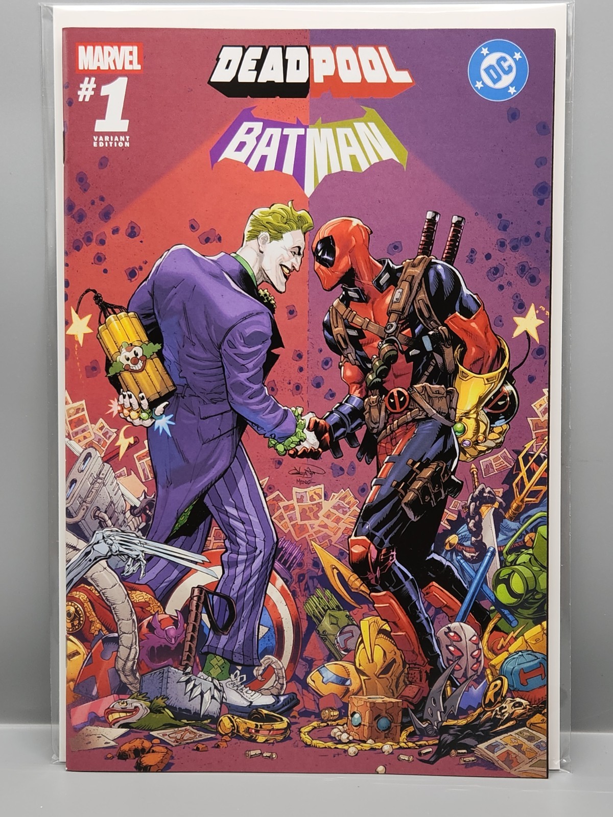 DEADPOOL - BATMAN 1 GLEASON 616 Trade Dress Variant A LTD 3000/Free Shipping 
