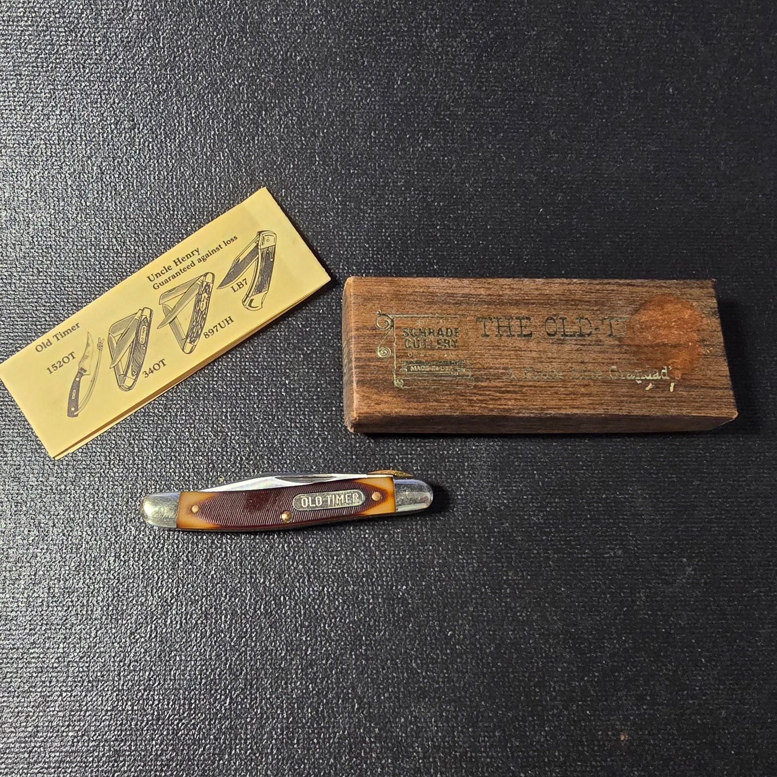 Vintage Schrade Old Timer 18OT Folding Pocket Knife USA