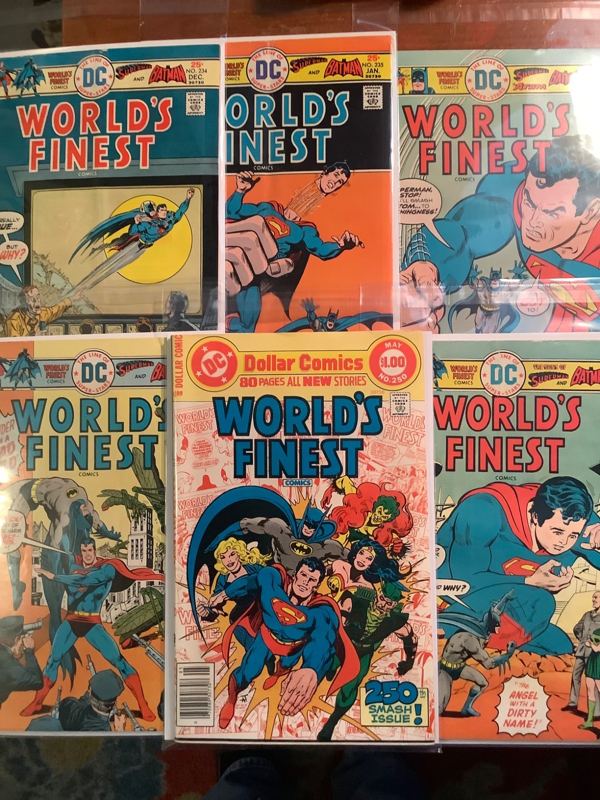 World\'s Finest Comics Lot of 41 DC Bronze Age #234-296 (VG/VF) B & B, List incl.