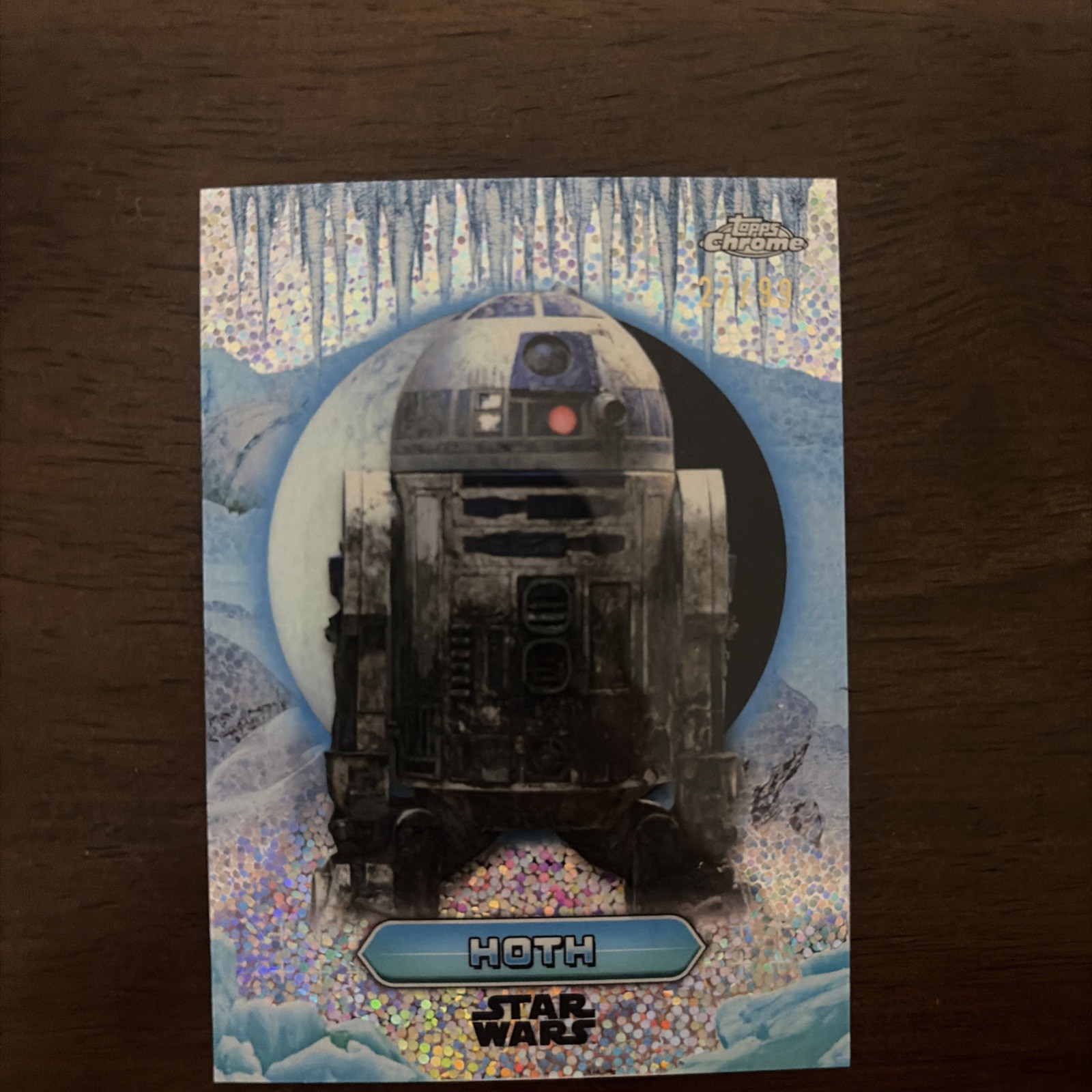 2024 Topps Chrome Star Wars Hyperspace R2-D2 Planetary Variation HOTH /99 BPV-22