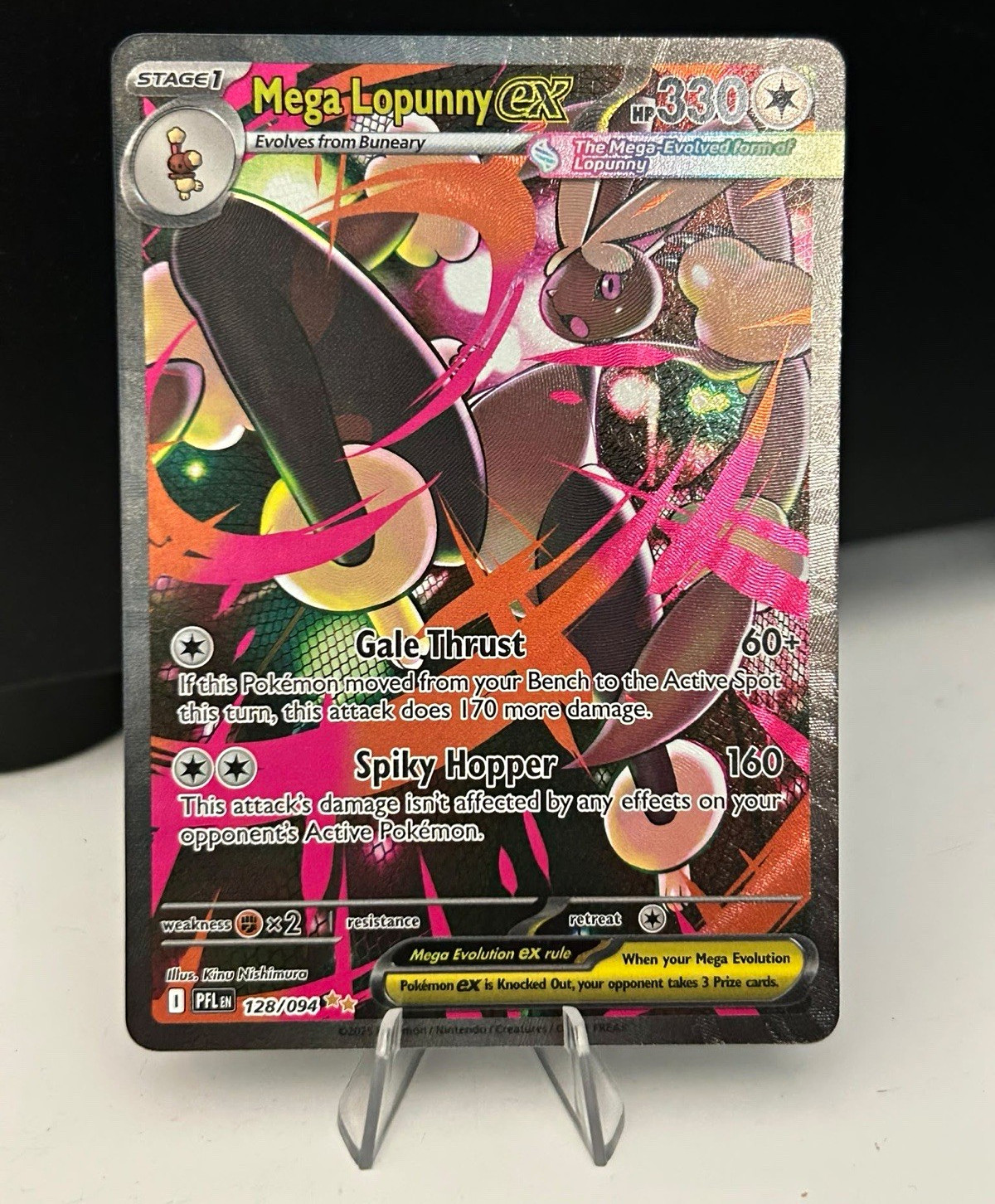 Mega Lopunny ex 128/094 NM Phantasmal Flames NM Pokemon TCG