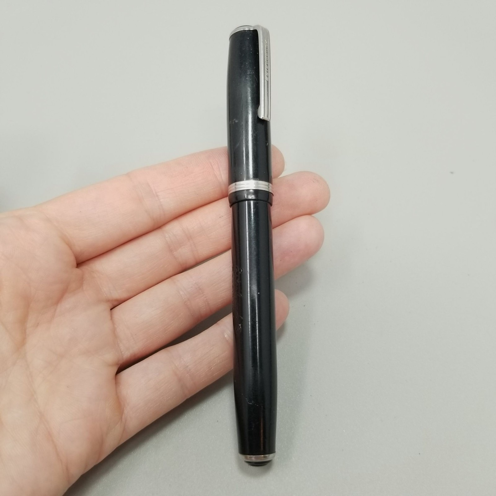 Vintage Easterbrook Fountain Pen Lever Fill Black AS IS