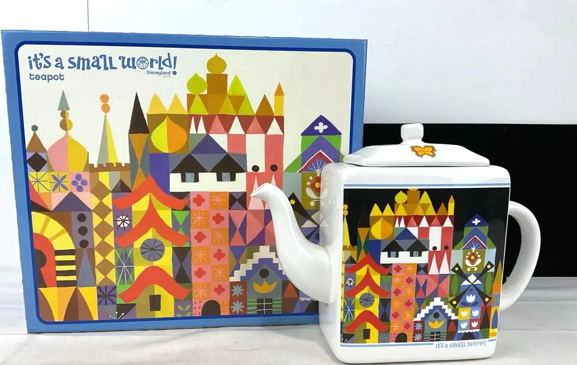 Disneyland Park It’s A Small World Ceramic Teapot  (New)