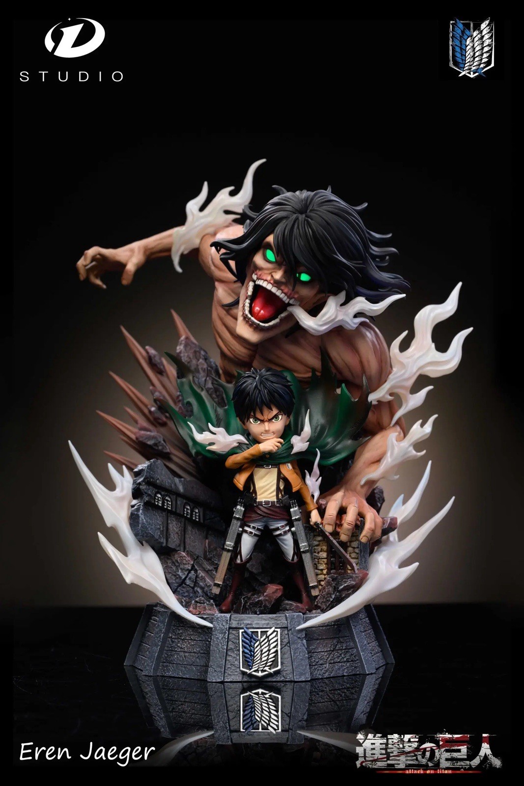 D Studio Eren Jaeger Titan Model Pre-order Attack On Titan H18cm Painted New