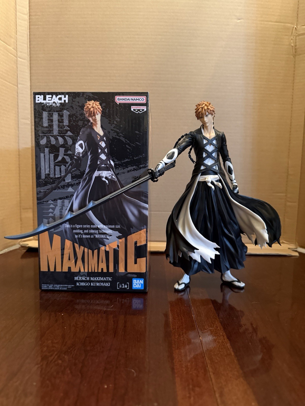 Bleach Ichigo Kurosaki MAXIMATIC Figure Banpresto Bandai Namco With Box